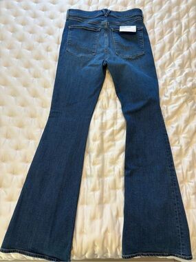 Veronica Beard Beverly High-Rise Bright Blue Women's Flare Jeans Size 30 $298